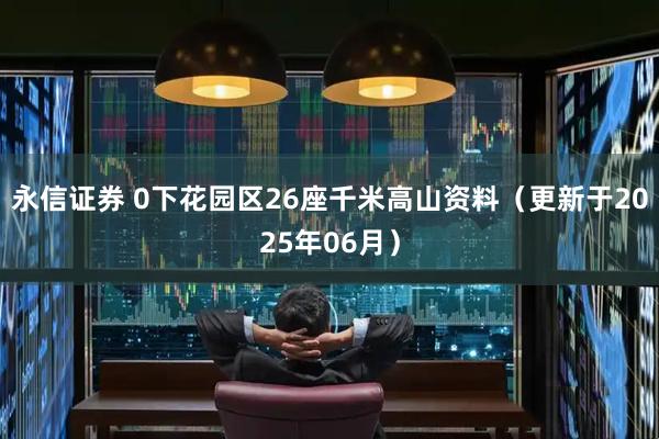 永信证券 0下花园区26座千米高山资料（更新于2025年06月）